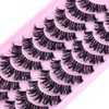 3D False Eyelashes, Natural Eyelashes, Pure Handmade Natural Look, Fluffy