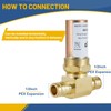 GUOFIS Water Hammer Arrestor,1/2Inch Tee Copper Water Arrestor,Pex-A Expansion Connection(4PACK,Copper