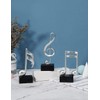 Amoy-Art 3 x Decorative Sculptures Music Note Figures Treble Clef