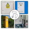 Meter Box Key,4 PCS Gas Meter Box Key Silver Triangle