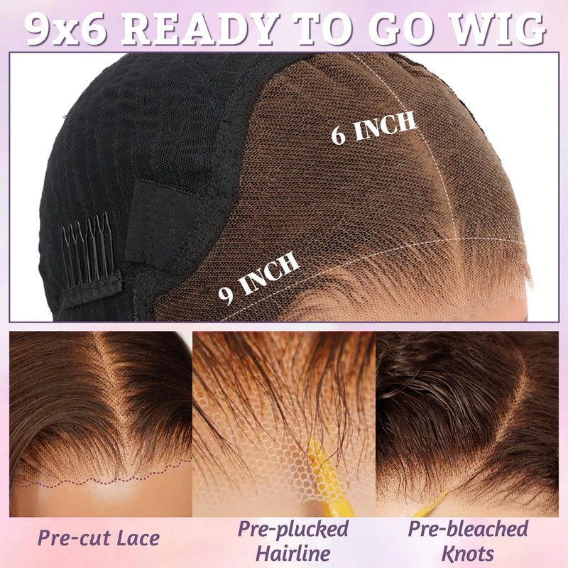26 Inch Wear And Go Glueless Wigs Human Hair Pre