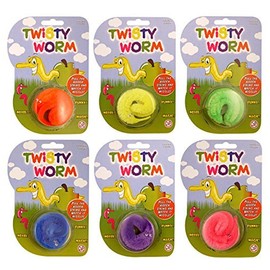6 X Magic Twisty Wiggly Worms - REFERENCE PBF153