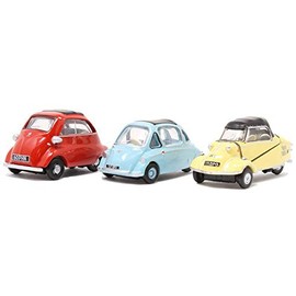 Oxford Diecast 3 Piece Bubble Car Set - 1:76 Scale