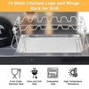 BaokiTook 2 Packs Grill Rack, Chicken Leg and Wing Rack,
