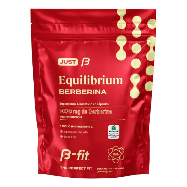 B-Fit Berberina Equilibrium Extracto 1000mg 120 Cápsulas Sabor Sin Sabor