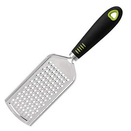 uxcell Cheese Grater Stainless Steeel, Cheese Grater with Handle, Handheld Cheese Grater for Parmesan Cheese, Vegetables, Lemon, Chocolate, Garlic, Ginger
