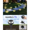 Mini Solar Ground Lights Outdoor 16 Pack Waterproof Upgraded Anti-Rust