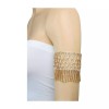 Unbranded Women Gold Metal Tassels Fringes Upper Arm Bracelet Elastic Band Silver Wedding