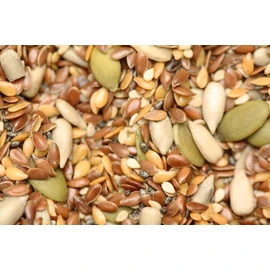 Yupik Organic Super 6 Seeds Mix, 2.2 lb (35.2 oz), GMO-Free, Kosher, Vegan, Rich in Fiber, Nutritious Raw Snack & Topping, With Brown & Golden Flax Seeds, Sunflower, Sesame, Chia & Pumpkin Seeds
