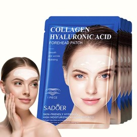 Wrinkle Plasters, Pack of 10 Anti Wrinkle Plasters Face, Anti Wrinkle Patches, Forehead Wrinkles, Smoothing, Forehead Pads Against Wrinkles, Hydrogel, Collagen Protein, Moisture