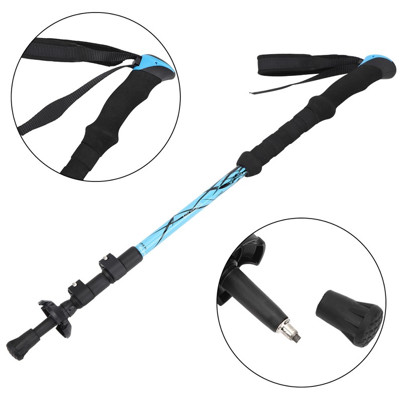 7075 Aluminium Alloy Outdoor Climbing Stretchable Trekking Pole Alpenstock Outside