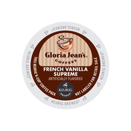 Gloria Jean's 60051046CT French Vanilla Supreme Coffee K-Cups, 96/carton