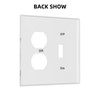 Spshian Light Switch Cover Plate Black White Ink Forest Wolf