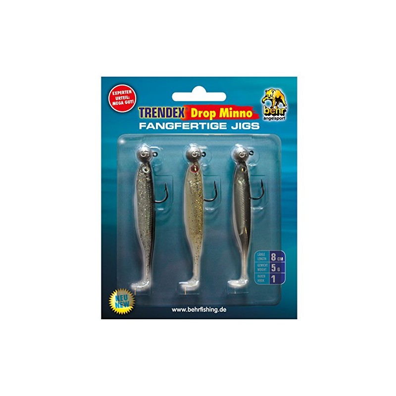 Behr Unisex - Adult Drop Minno Bait, Multi-Colour, 8 cm