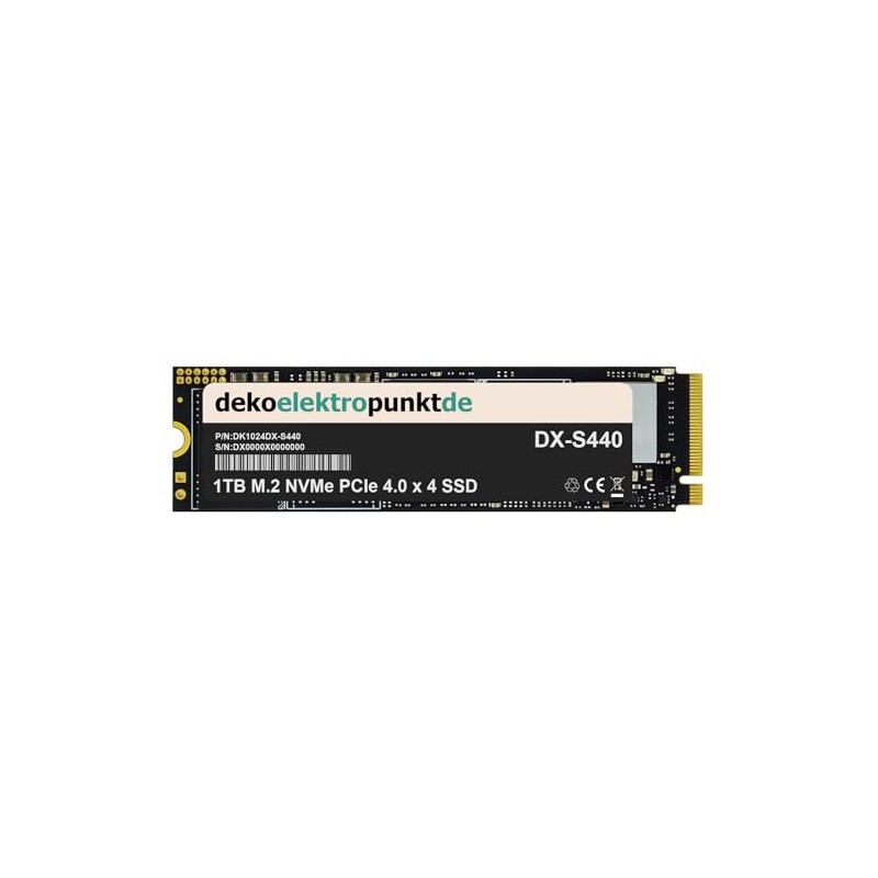 dekoelektropunktde 1TB M.2 NVMe Gen4 SSD Hard Drive Suitable for