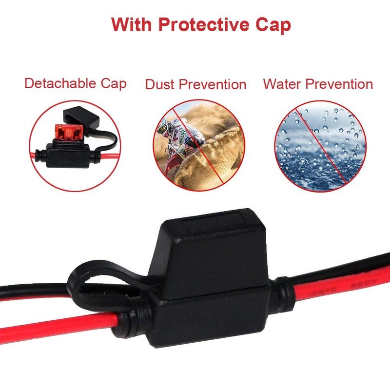 SPARKING 6FT Ring Terminal Cable - SAE to O Ring