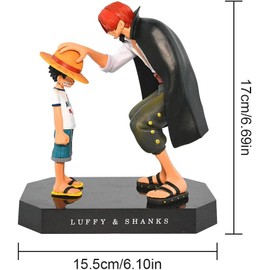 LGQHCE OnePiece Figures,OnePiece Luffy Anime Heroes Action Figure PVC Figures Collectible Model Ornaments Animations Character Statue for Fans Collectible,Children Gift for Car Bedroom Bedside Table