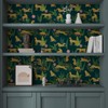 CHIHUT 17.7”x472” Leopard Print Wallpaper Tropical Wallpaper Stick and Peel