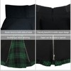Kisidoo Gothic Skirts Cute High Elastic Waisted Plaid Kilts for