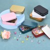 uxcell 1 Pcs Metal Tin Box Container, 3.7x2.4x0.9 Inch Rectangular