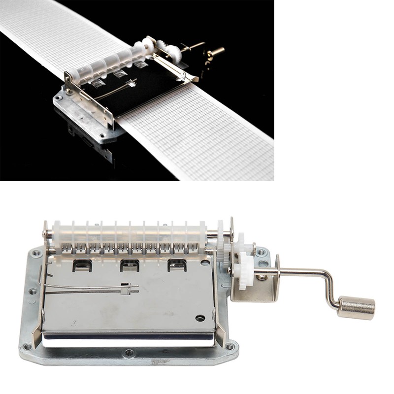 Music Box Movement 30 Note Zinc Alloy 20 Blank Strip