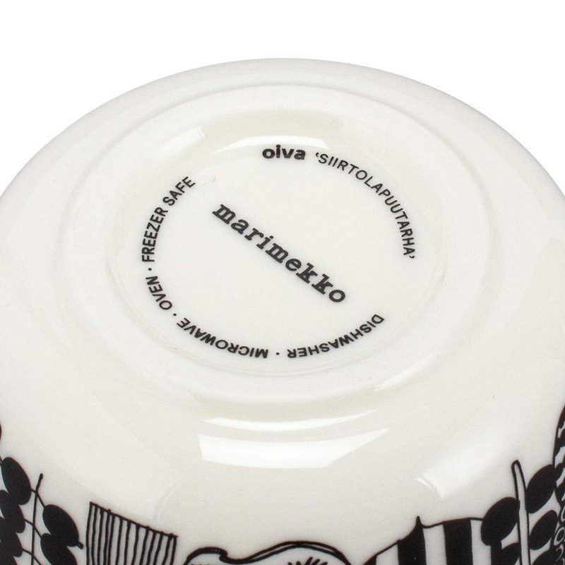 Marimekko 063299-193 Oiva Siirtolapuutarha Bowl, 8.5 fl oz (250 ml),