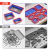 deepredcoast Collapsible Magnetic Parts Tray Set, 3 Pcs Silicone Magnetic
