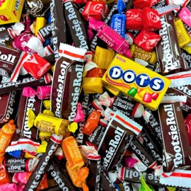 Assortit Bulk Candy Party Mix 3 LB Assortment of Tootsie Rolls Starburst Dots and Tootsie Pops Individually Wrapped Fruity Treats Perfect for Sharing (48 Oz)
