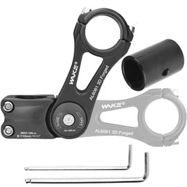 BESNIN Adjustable Bike Stem 31.8mm and 25.4mm Common (use) 90 Degree 110mm Stem Bike Stem Riser for Handlebar - Aluminum Alloy Mountain Bike Handlebar Riser Extender for MTB Road City Bike Bicycle