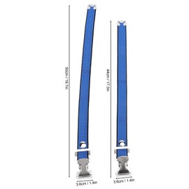 Drywall Stilts Straps, 4pcs Adjustable Drywall Foot Band Straps Kit with Aluminum Alloy Buckle (Blue)