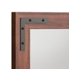 VocalStar Rustic Wood Framed Mirror 22 x 30 Inch, Natural