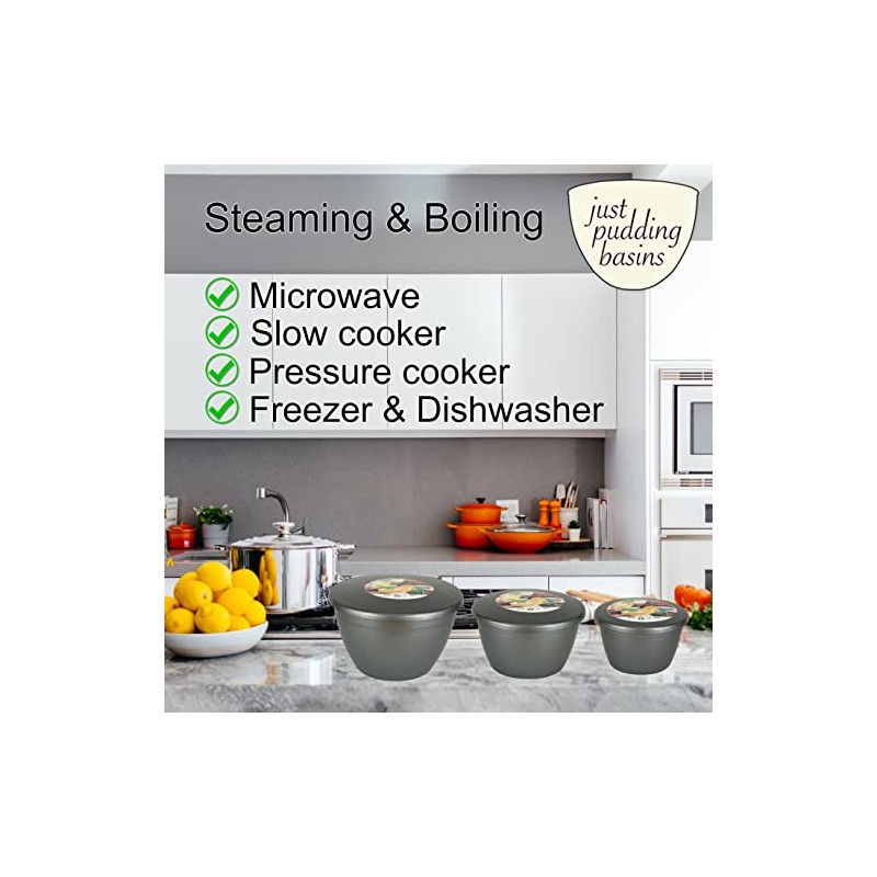 Just Pudding Basins Pastel Colours 2 Pint 1.14 Litre Basin