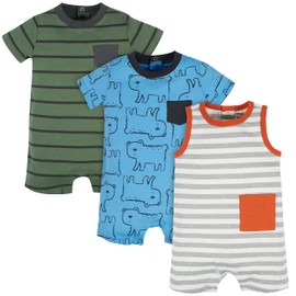 Onesies Brand Baby Boys 3-Pack Romper, Bear, 3-6 Months