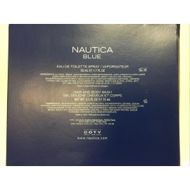 Nautica Blue 2pc Gift Set EDT  1.7 fl oz + Hair & body wash 2.5 fl oz New in bx