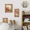 IKEREE 8x10 Picture Frames with Bark Edges, Rustic Wood Photo