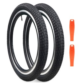 ZUKKA 20 x 2.125 Bike Tire 2 Pack 20 Inch Bike Tire Folding Replacement Tire for Kids Bike MTB Mountain Bike, BMX Bicycle