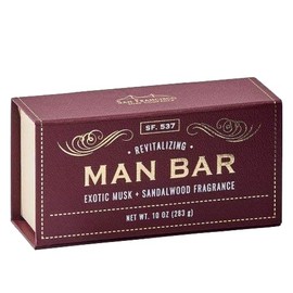 San Francisco Soap Co Man Bar 10 Oz Bar Soap - One Each Cardamom-Juniper and Exotic Musk-Sandalwood