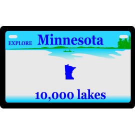 ATV license Plate, Minnesota ATV License Plate Minnesota UTV license Plate, MN ATV  Made with Aluminum plate NOT PLASTIC