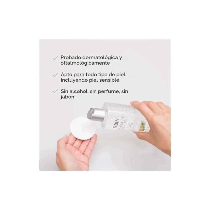 ISDIN Micellar Solution Limpiador facial 4 en 1 para pieles