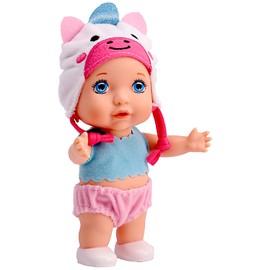 POCO DIVO Unicorn Baby Hat Cherub Doll, 6-inch Cute Toddler Girls Boys with Cartoon Beanie, Happy Newborn Infant Toy Kid wear Animal Cap