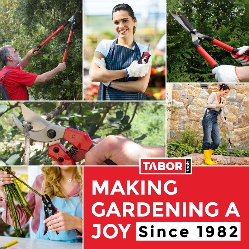 TABOR TOOLS GG22A Telescopic Extendable Anvil Lopper with Compound Action,