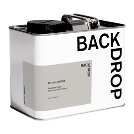 BACKDROP | Premium Exterior Paint | Standard Semi Matte, Low Sheen Finish | Self-Priming, Low VOC, Green Wise Certified | RITUAL UNIONS - Neutral, light gray | 0.5 Gallon