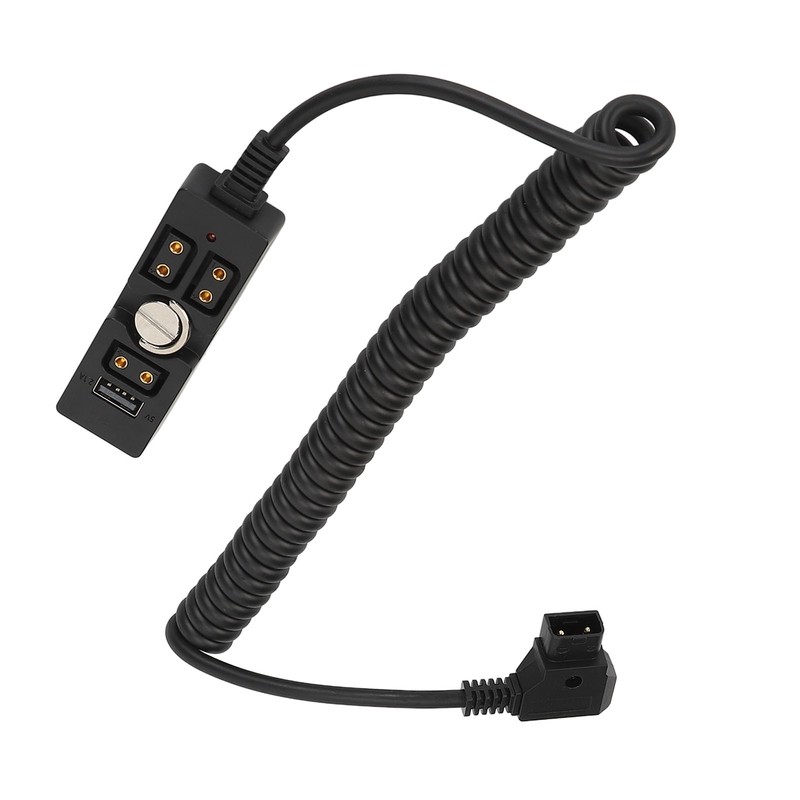 D Tap Male to 3 Port Female Splitter with 5V