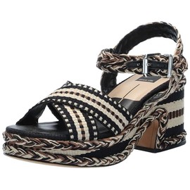 Dolce Vita Women's Grayce Sandal, Black Multi Woven, 10