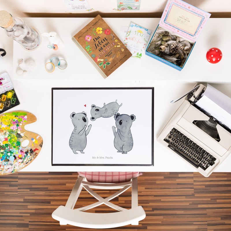 Mr. & Mrs. Panda Koalas Celebrations Desk Mat Gift Desk