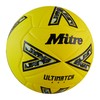 Mitre Unisex-Adult Ultimatch One 24 Football, Fluo Yellow/Black/Circular Grey, 4