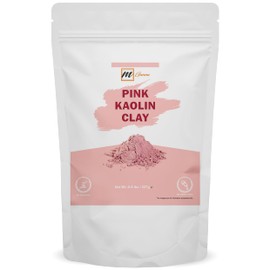 mGanna 100% Natural Rose Clay/Pink Kaolin Clay Powder 227g / 0.5Lbs for Creams, Face Masks, and Soap Making