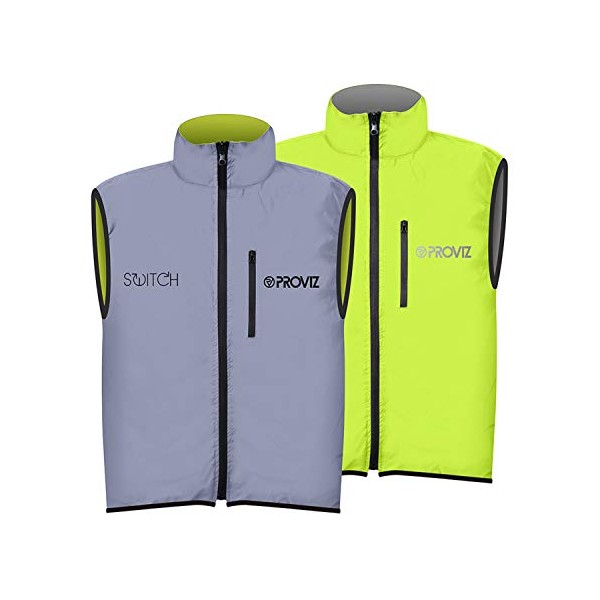 Proviz Men's Switch Cycling Vest, Yellow, Large