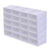 LYNICESHOP White 20 Pack Stackable Shoe Storage Box,Clear Plastic Shoe