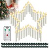 HENGMEI 40 Christmas LED Candles Wireless with Remote Control, Timer,